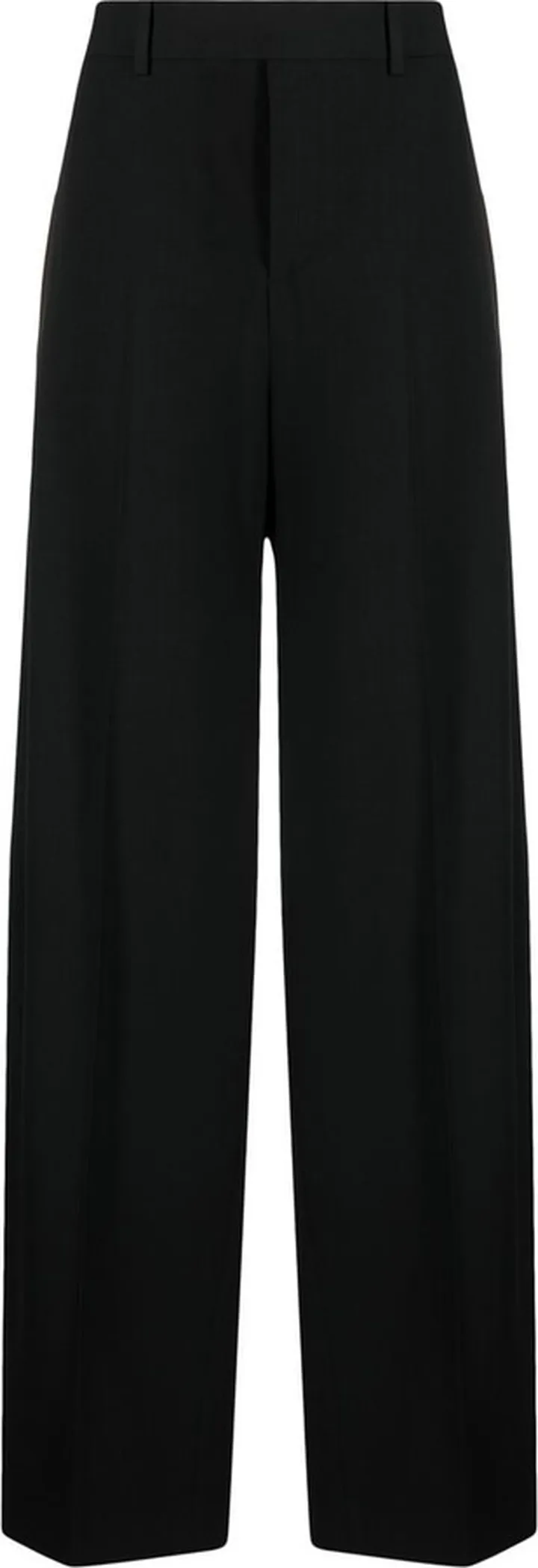 Straight-Leg Cotton-Blend Trousers