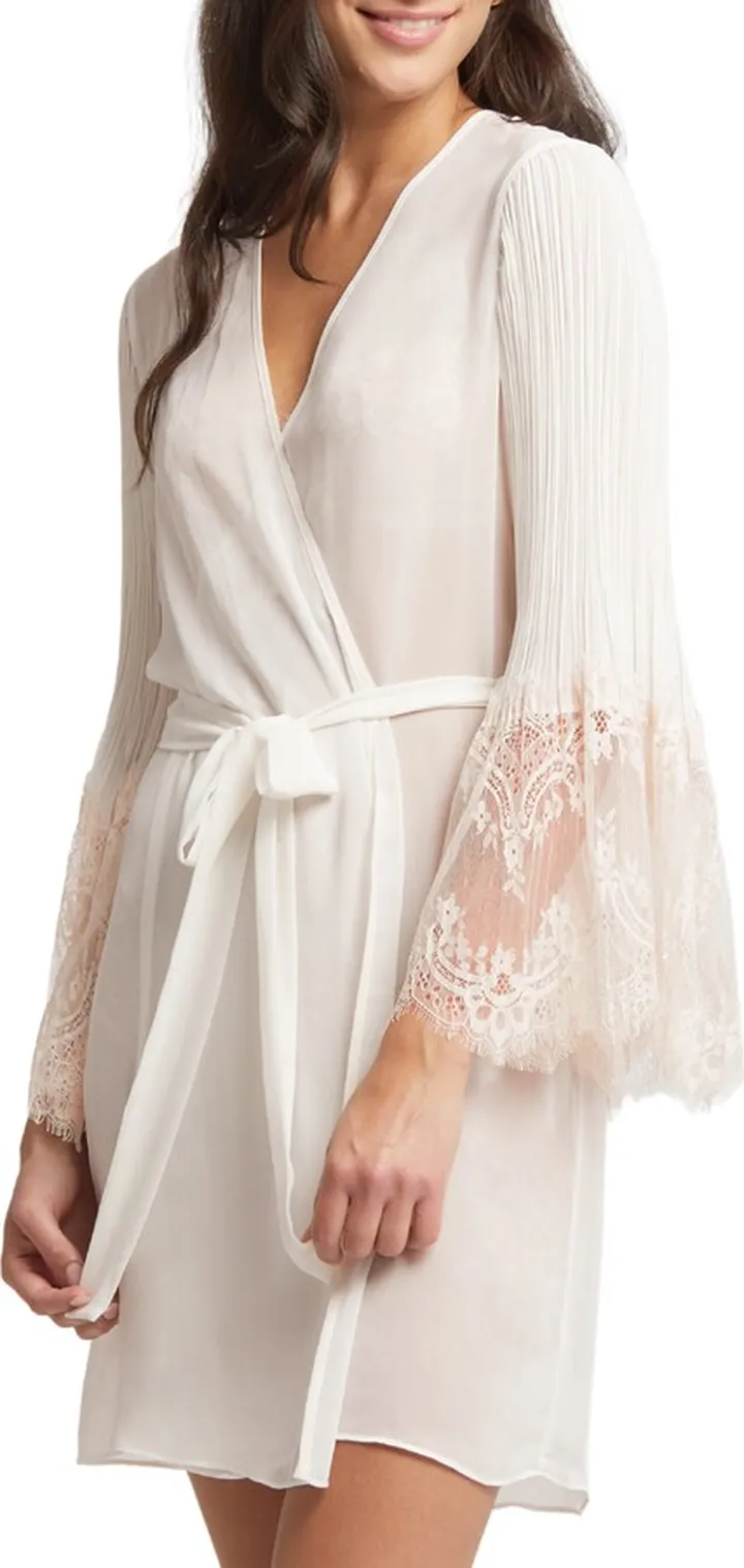 Anniversary Lace & Pleat Wrap