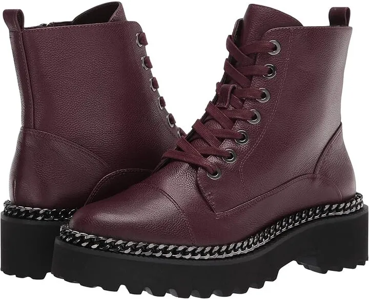 Vince Camuto Women's Mindinta Combat Boot (Cabernet) Women's Boots