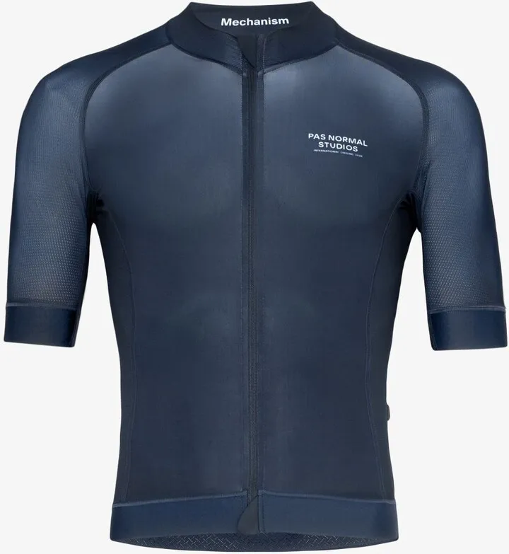 Blue Mechanism Cycling Jersey Top