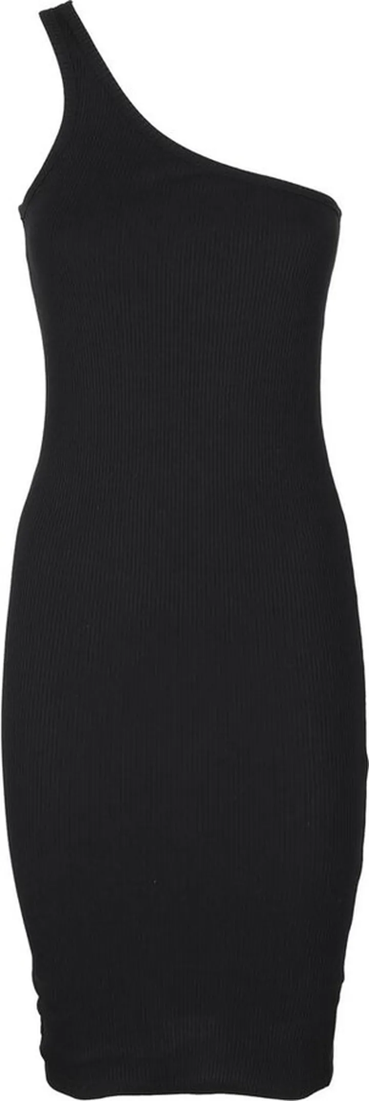 Isabel Marant One-Shoulder Ribbed-Knit Sleeveless Mini Dress