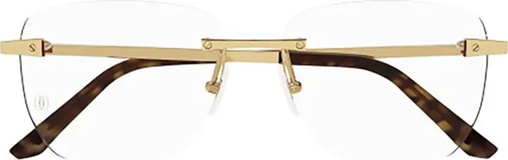 Cartier Rectangle Rimless Glasses