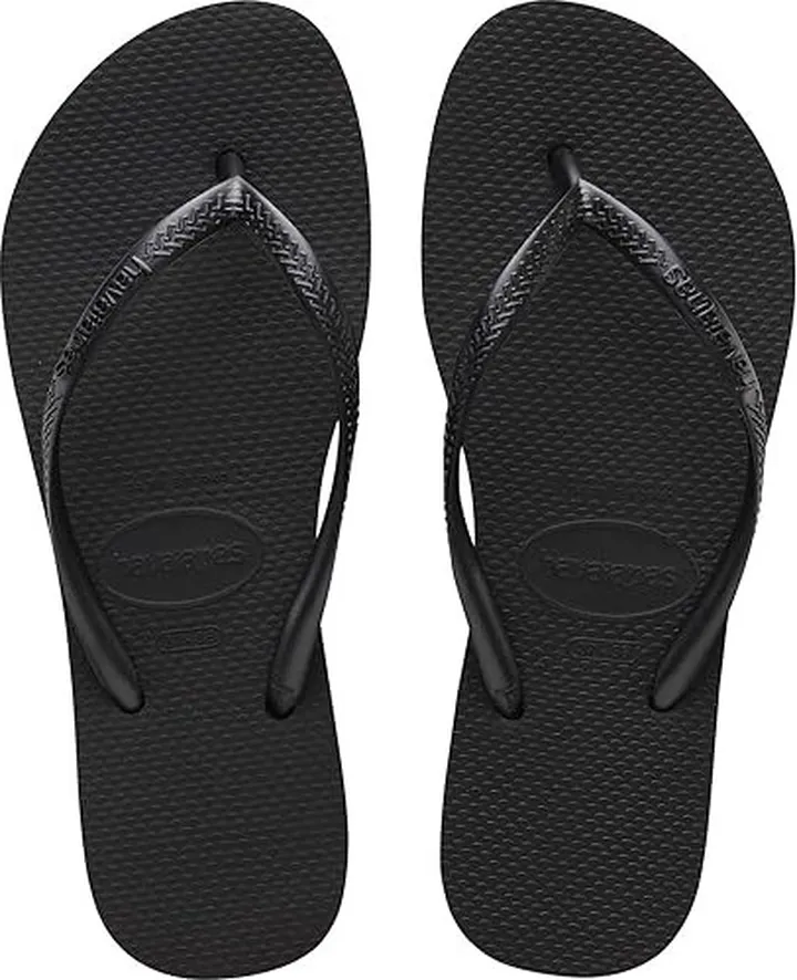 Havaianas Slim Flatform Flip-Flop Sandal (Black) Women's Shoes