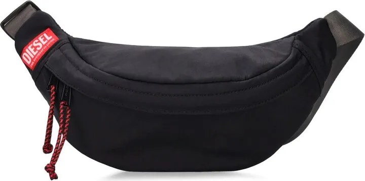 Logo recycled nylon belt bag