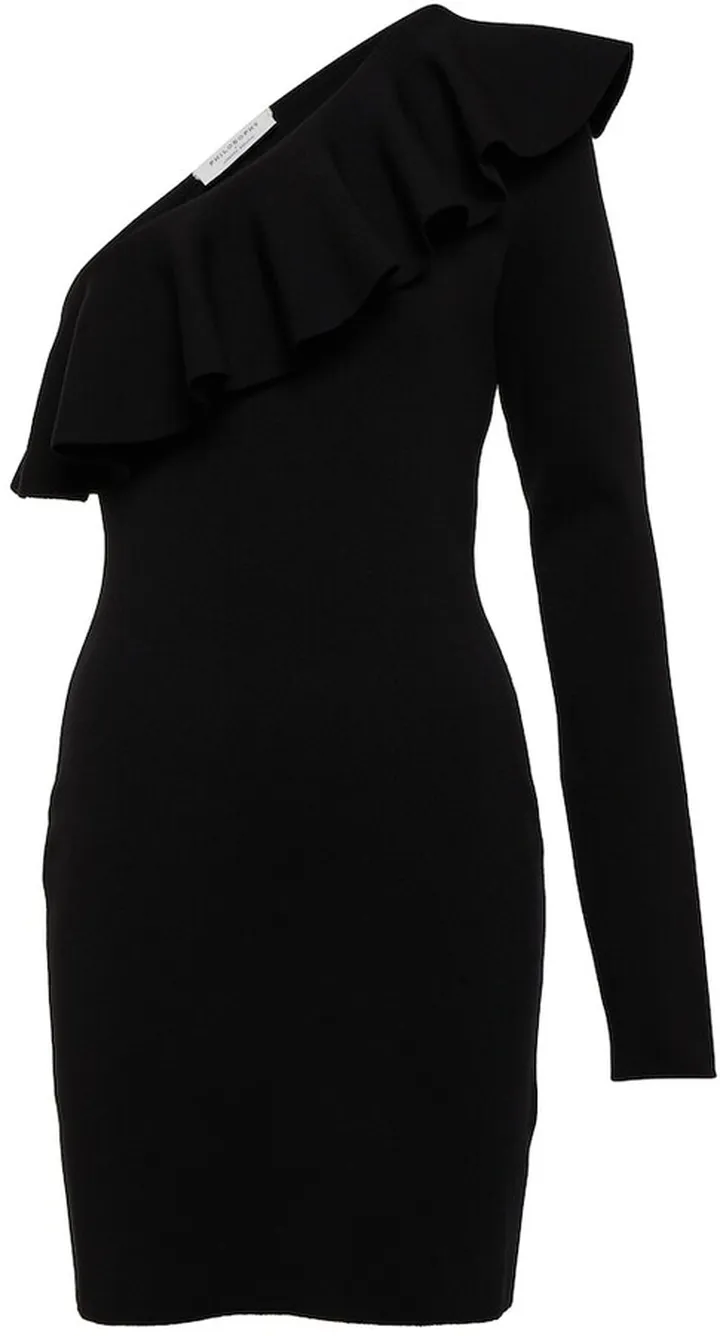 One-shoulder minidress
