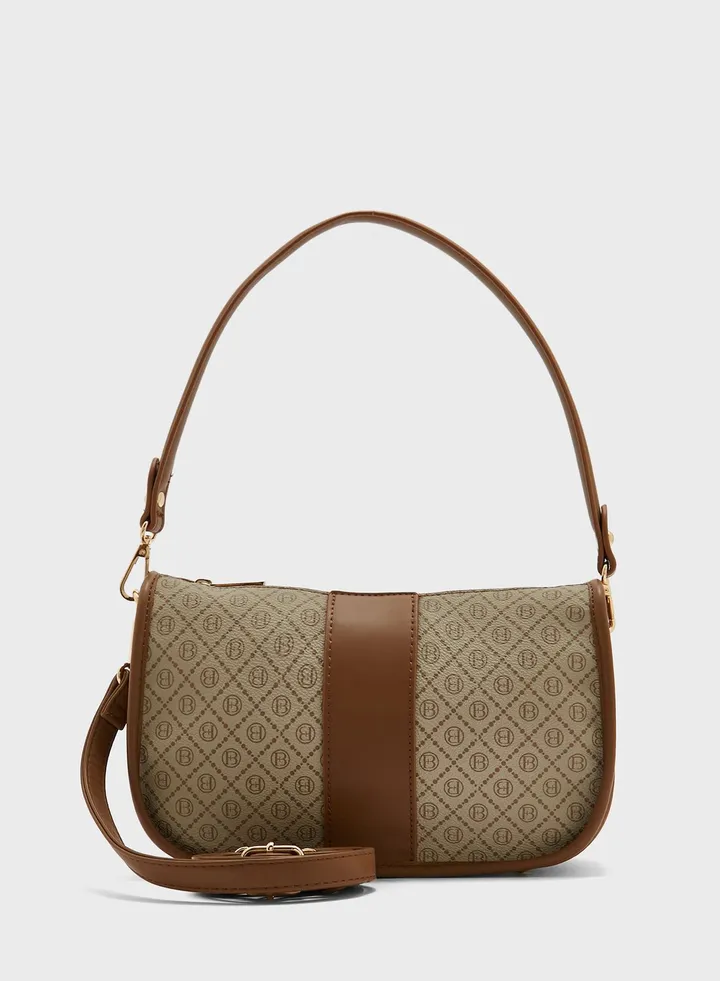 Top Zip Shoulder Bag