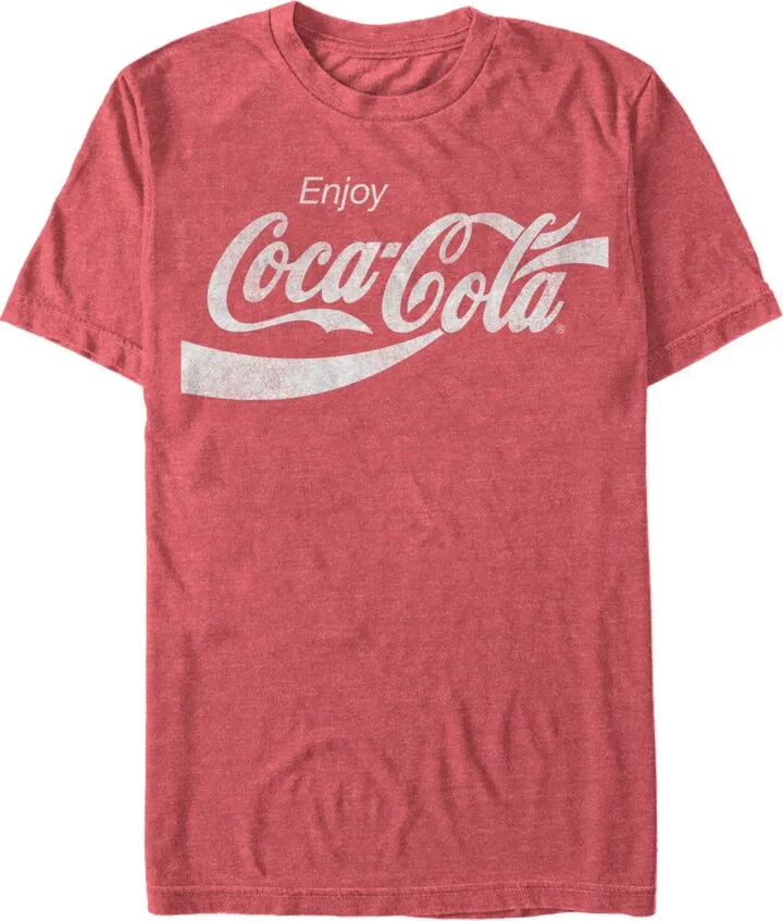 Coca-Cola Men's Vintage-Like Enjoy Coca-Cola Short Sleeve T-Shirt