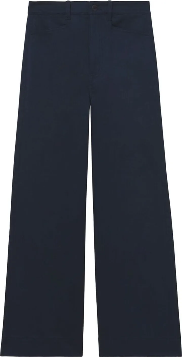 Wide-Leg Cropped Trousers
