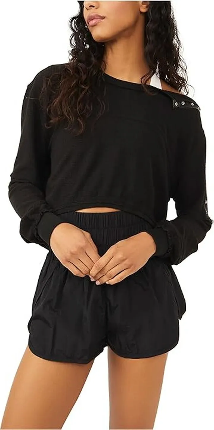 FP Movement Dream Work Layer (Black) Women's Clothing