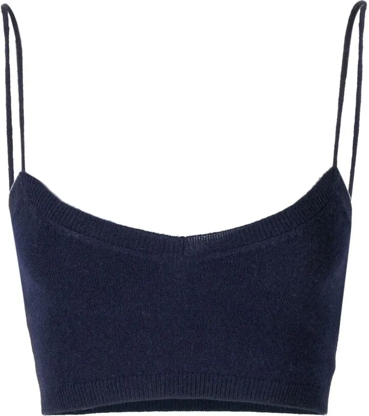Evie knitted cropped top