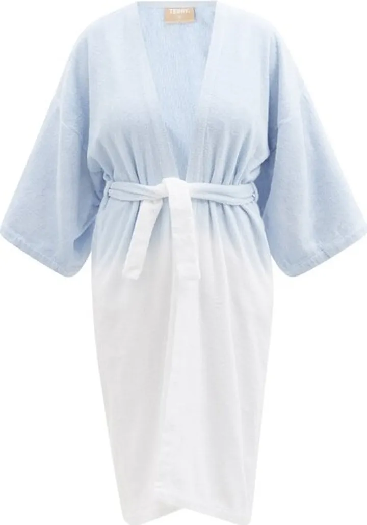 Tie-dye Cotton-terry Robe