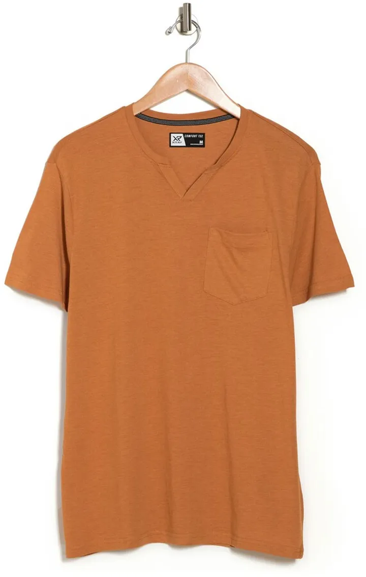 Notch Neck Pocket T-Shirt