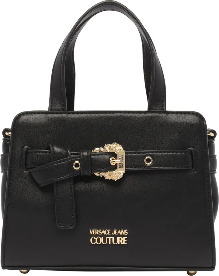Versace Jeans Couture Logo-Plaque Buckle-Detailed Crossbody Bag