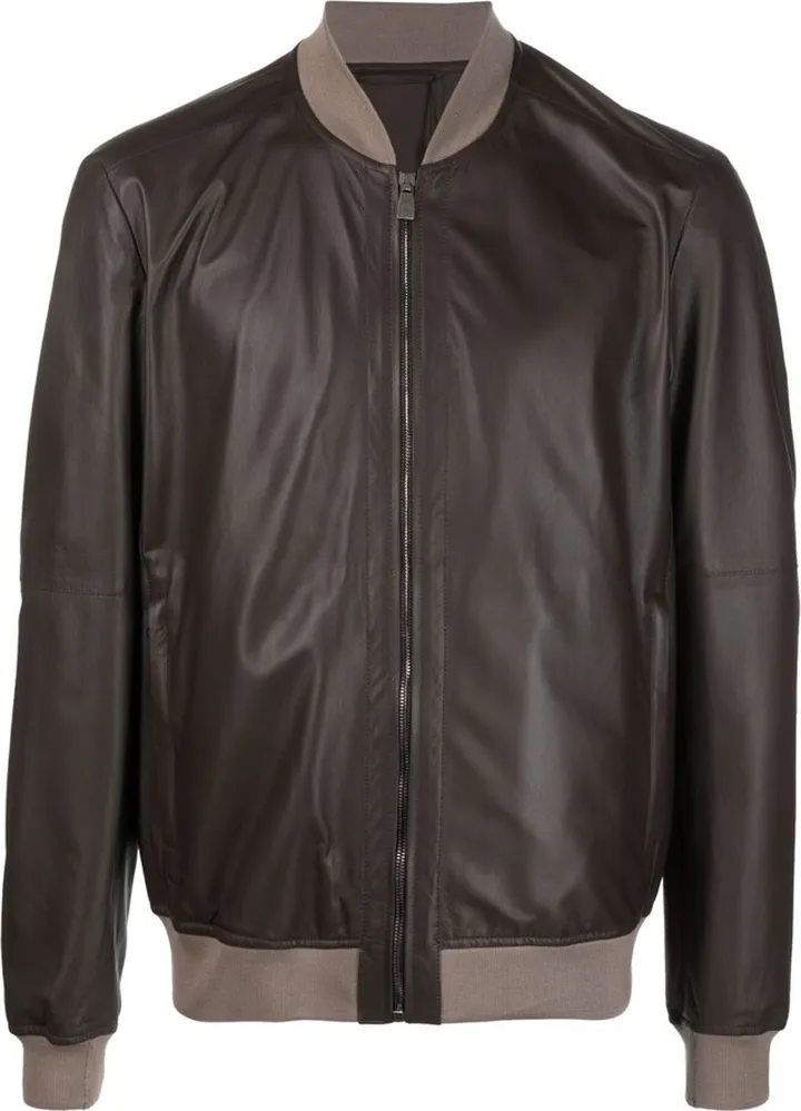 Leather Bomber Jacket
