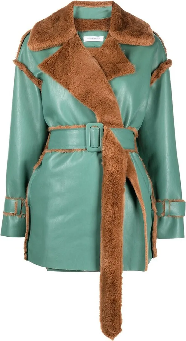 Short Faux-Fur Reversible Coat