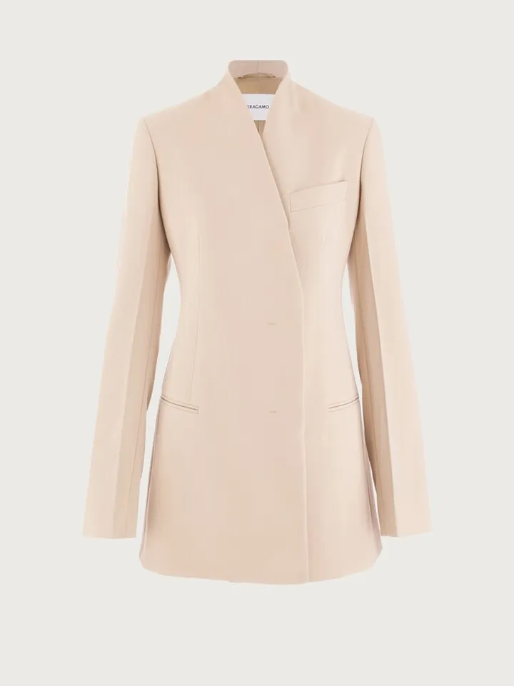 Ferragamo Women Contemporary blazer Beige
