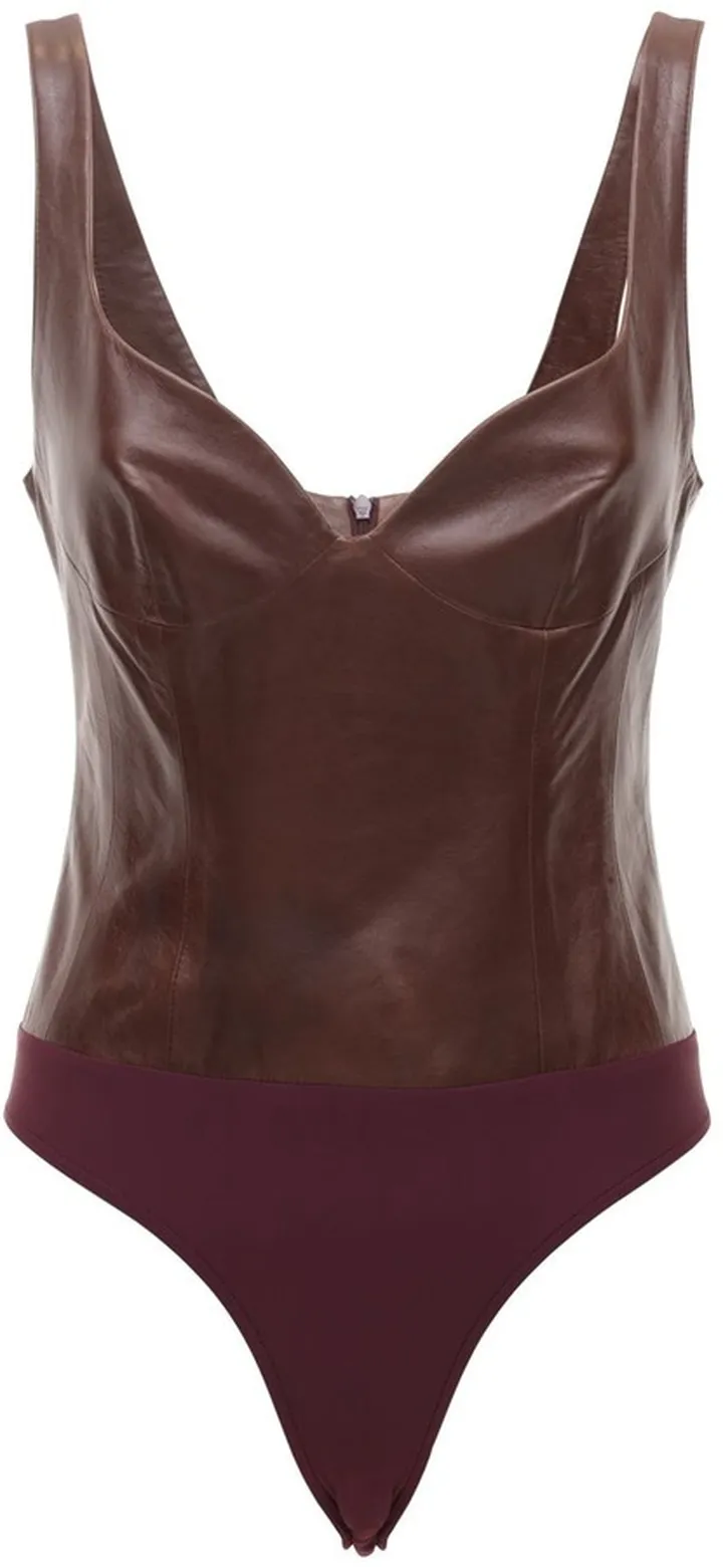Heart Leather Bodysuit