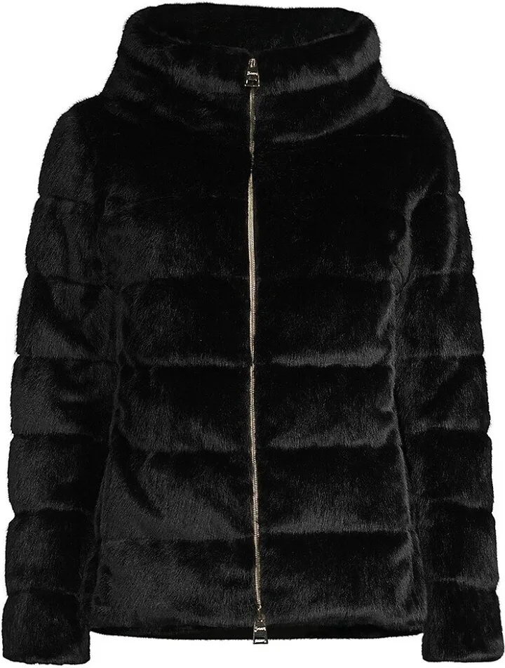 Faux-Fur Teddy Down Jacket
