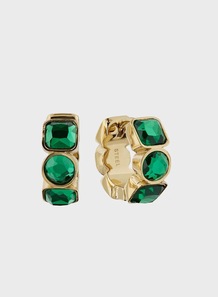 Round Stud Earrings
