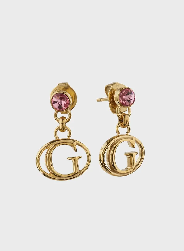 Monogram Pendant Earrings
