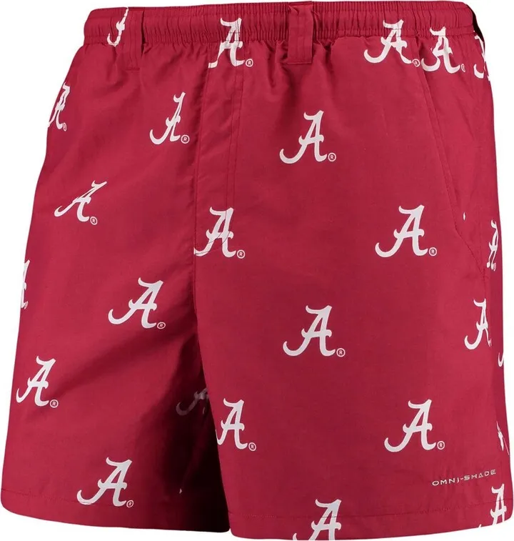 Men's Crimson Alabama Crimson Tide Backcast Ii Omni-Shade Hybrid Shorts