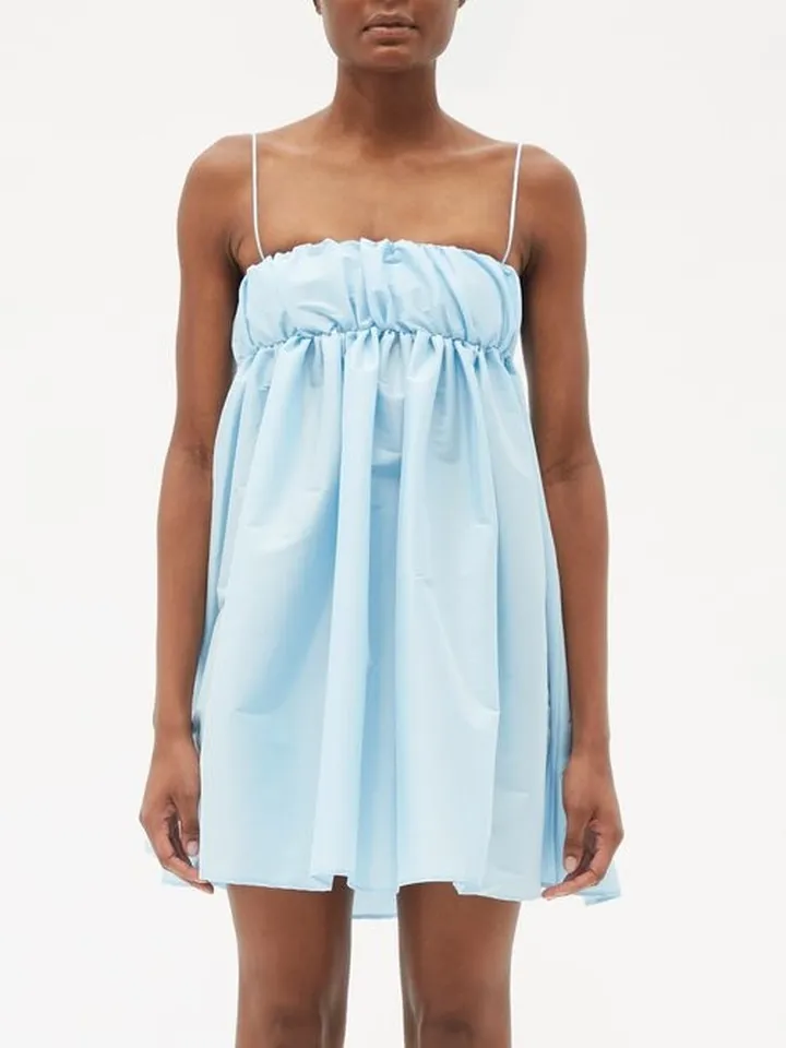 Brigit Floral-print Taffeta Mini Dress