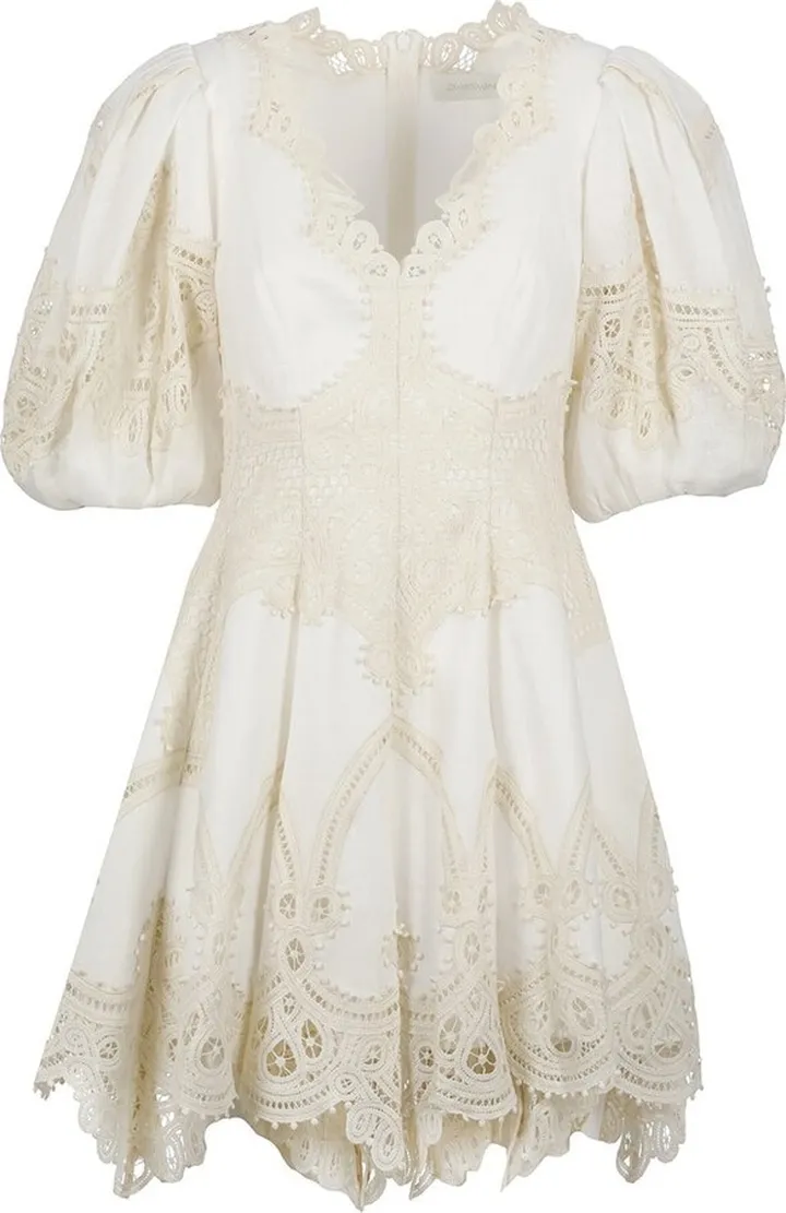Zimmermann Tiggy Embroidered Mini Dress