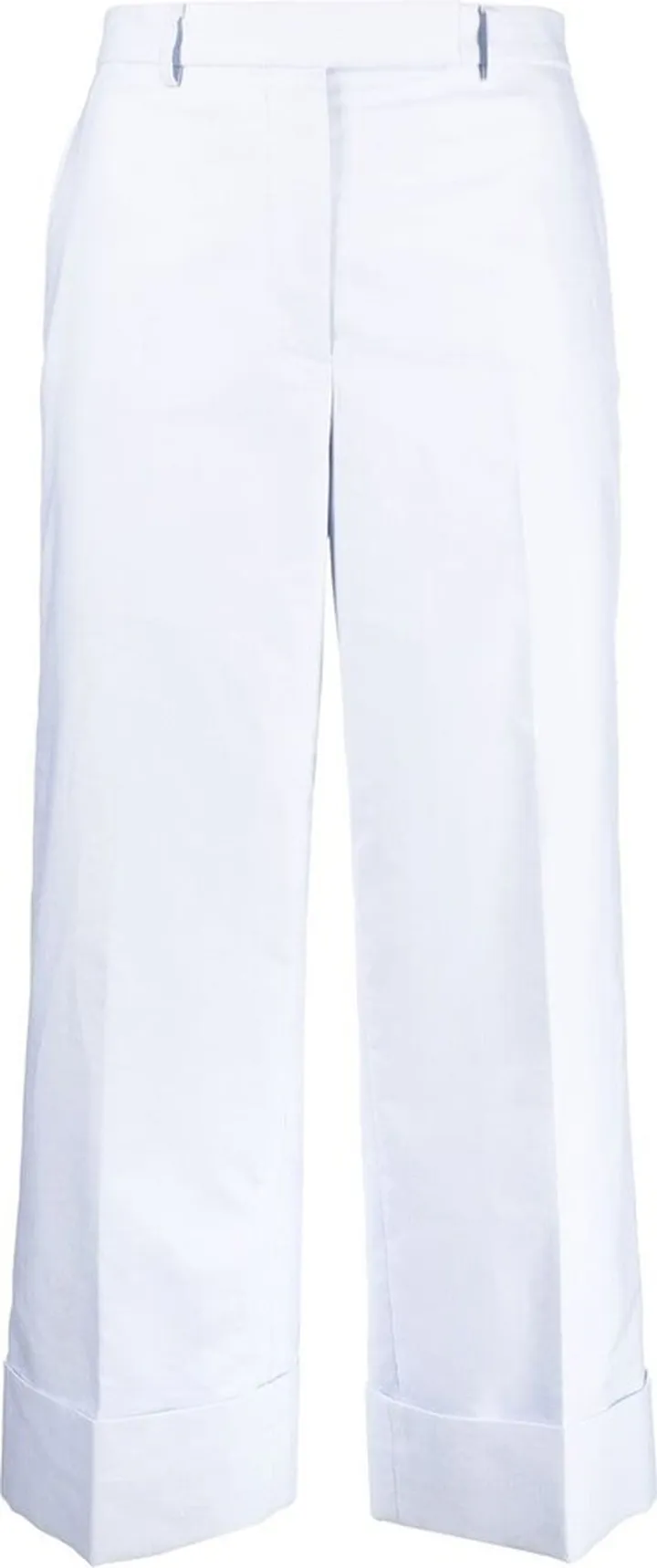 Sack tailored cotton cropped trousers