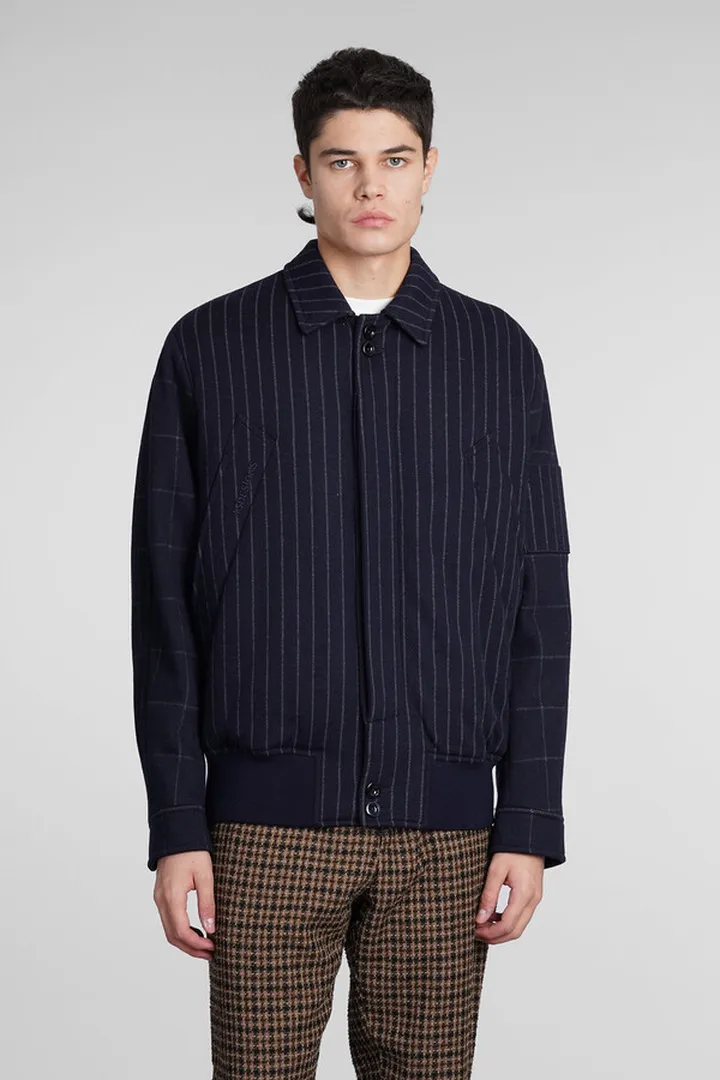 Bomber In Blue Wool