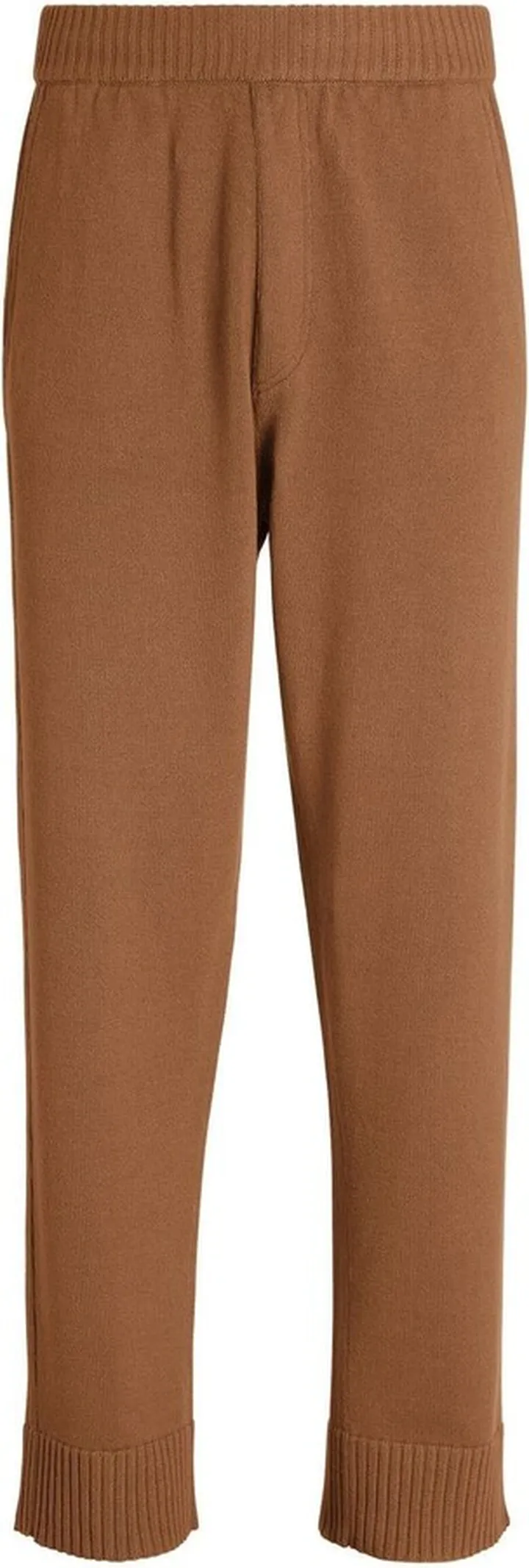 Straight-Leg Knit Trousers