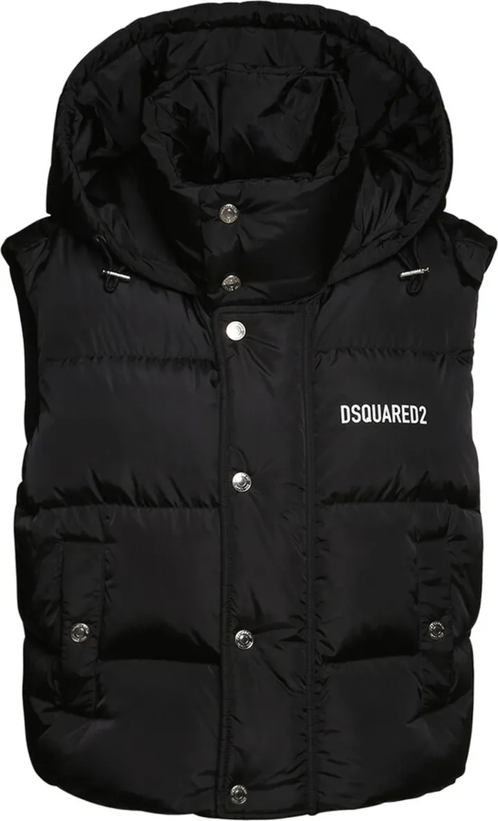 Hooded puffer vest