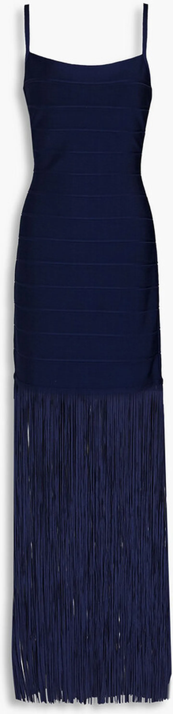 Fringed bandage gown