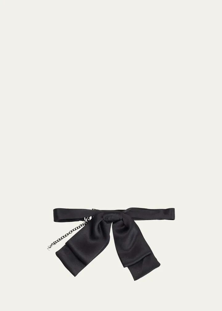 YSL Bow Satin Brooch
