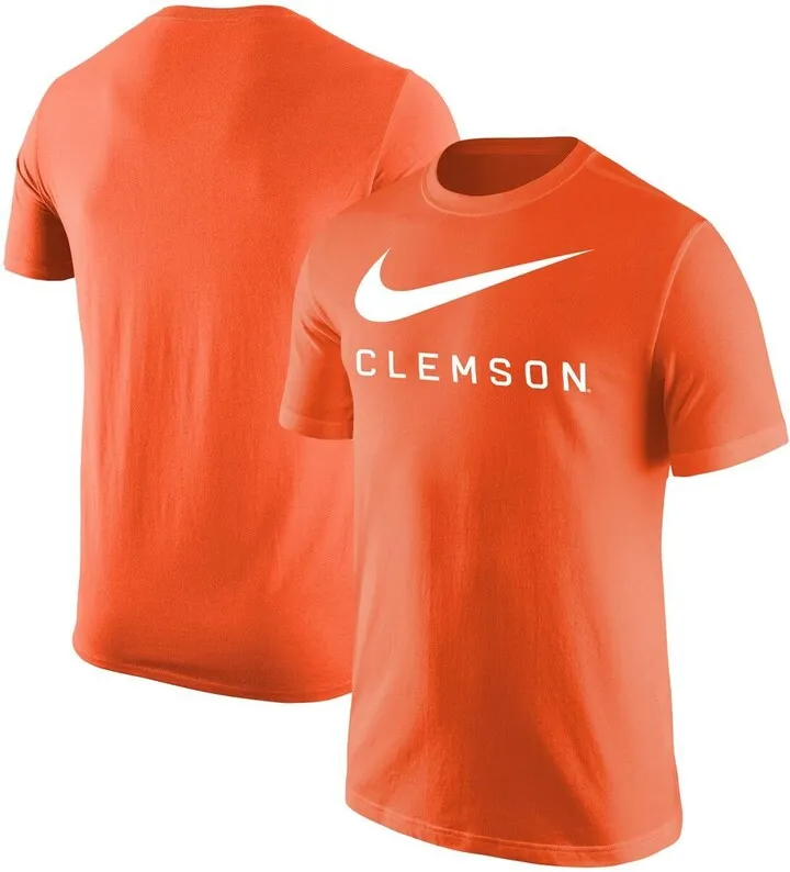 Men's Nike Orange Clemson Tigers Big Swoosh T-shirt