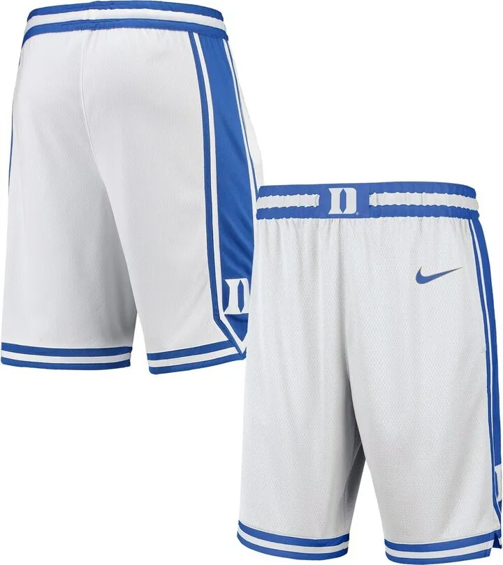 Men's Nike White Duke Blue Devils Limited Basketball Shorts