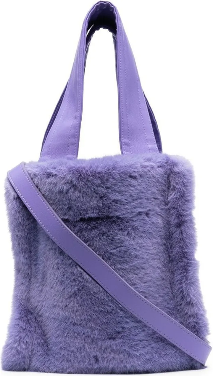 Lucille shearling-style tote bag