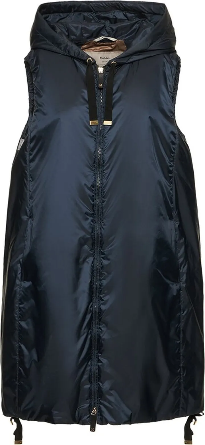 Greengi water resistant long puffer vest