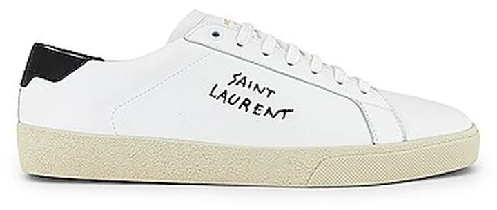 Saint Laurent SL06 Signa Low Top Sneaker in White