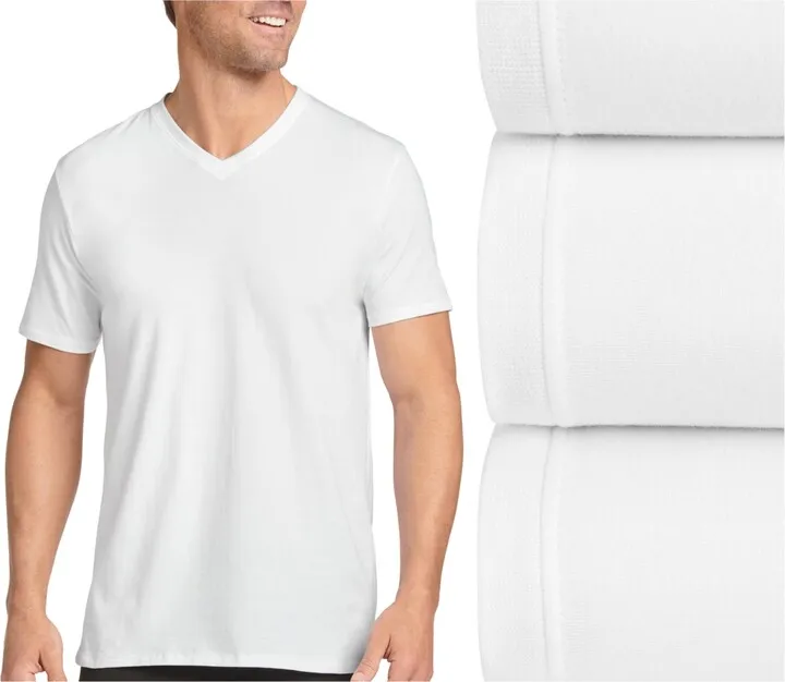 Jockey Men's 3-Pk. V-Neck T-Shirts