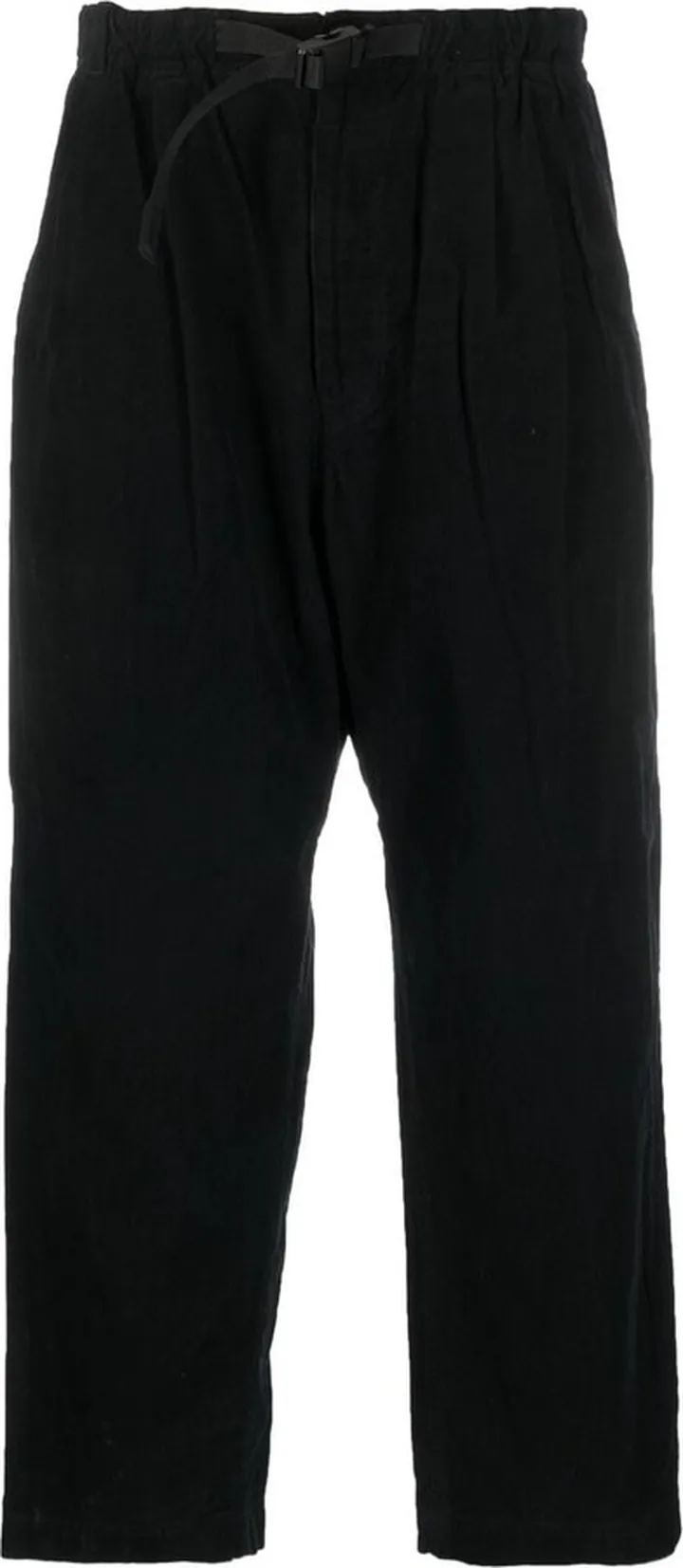 Straight-Leg Cropped Trousers