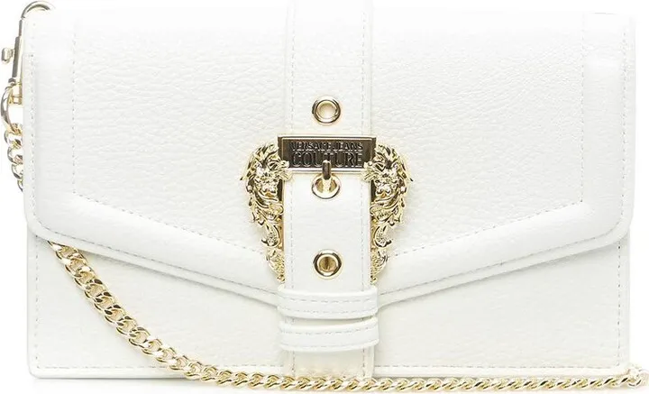 Versace Jeans Couture Logo-Buckle Chain-Linked Crossbody Bag