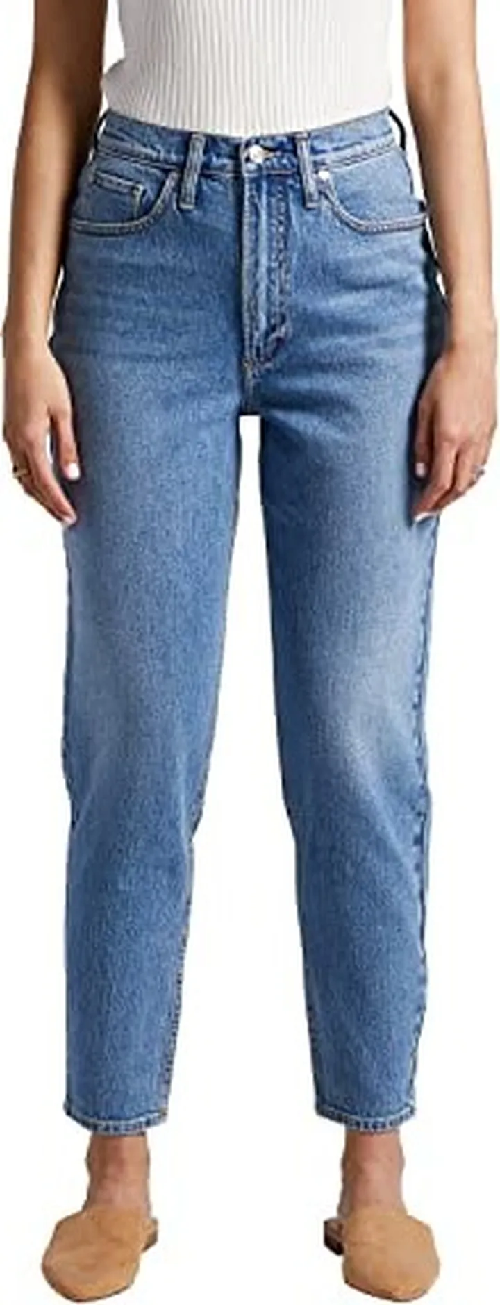 Silver Jeans Co. Women's High Rise Tapered Leg Mom Jean