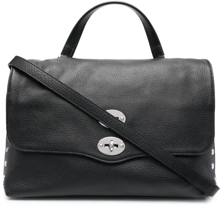 Studded Leather Tote Bag