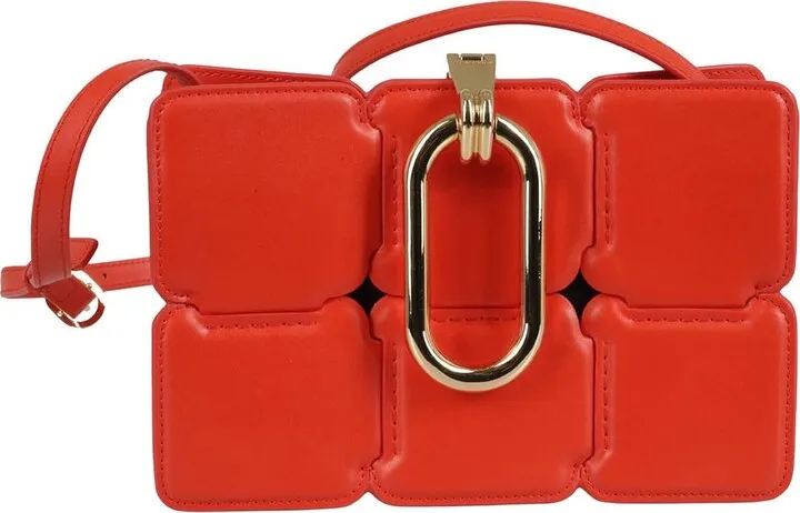Paco Rabanne Logo-Buckle Interwoven Designed Crossbody Bag