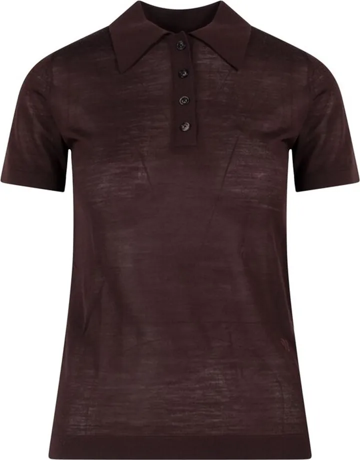 Nanushka Short-Sleeved Knitted Polo Shirt