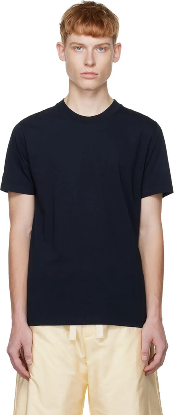 Jil Sander Navy Crewneck T-Shirt