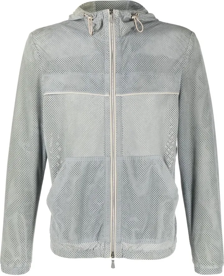 Hooded Leather Jacket
