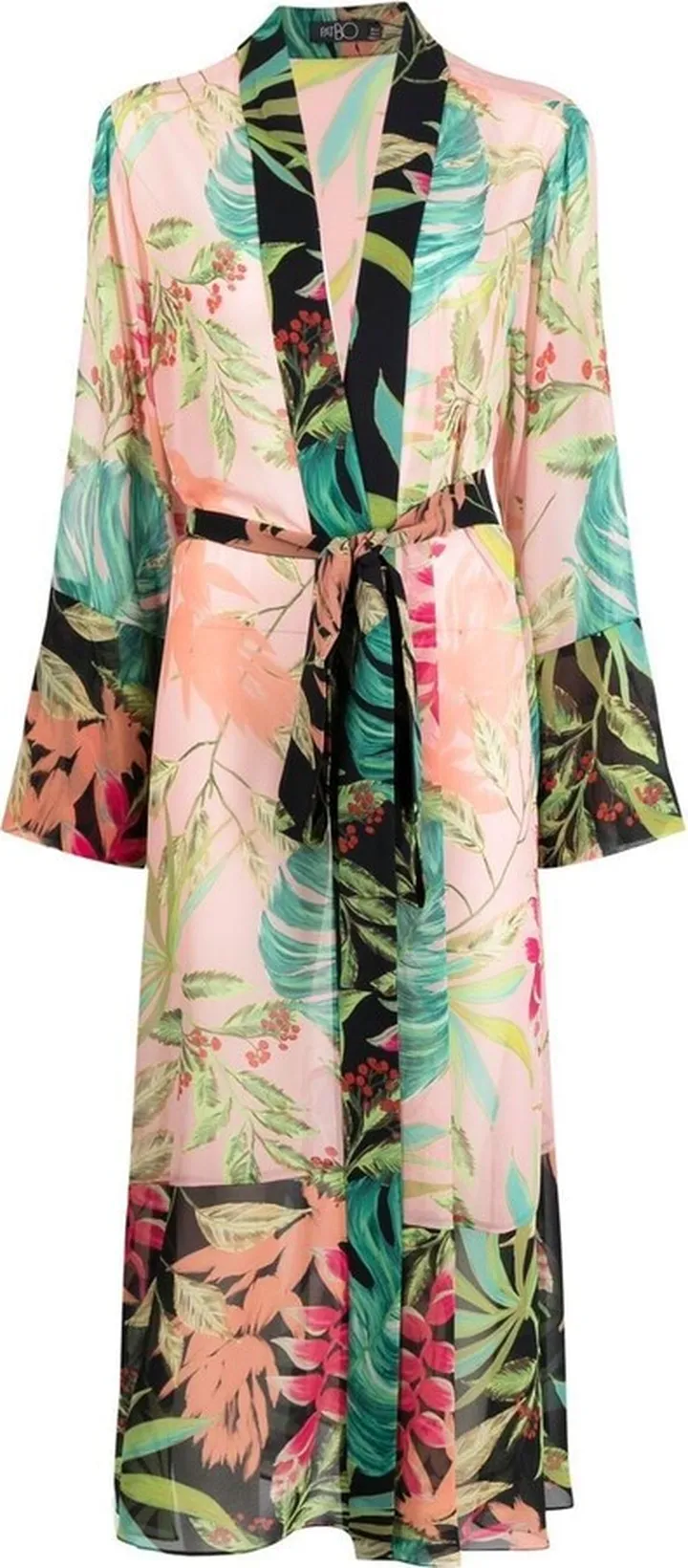 Floral-Print Beach Robe