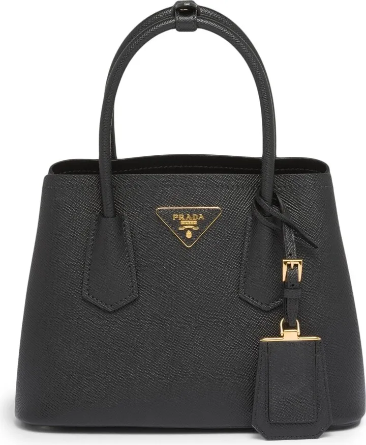 Double Saffiano leather tote bag