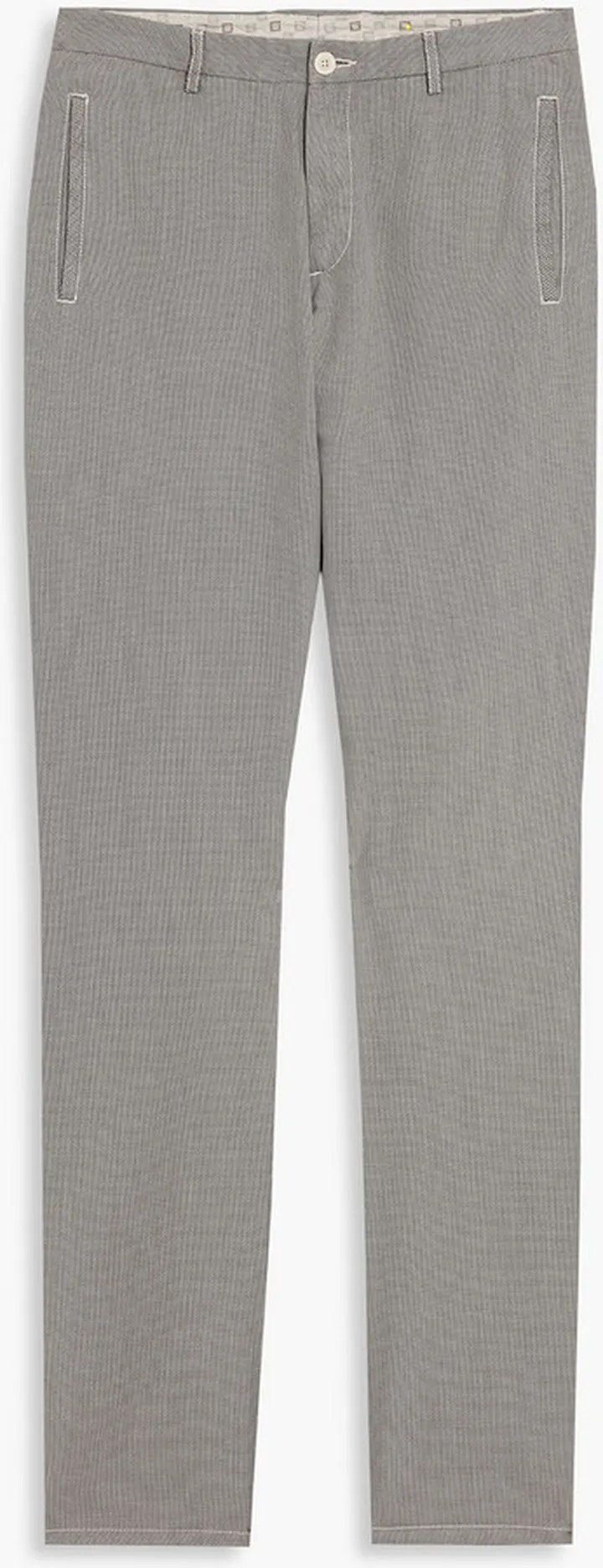 Tapered cotton-blend pants